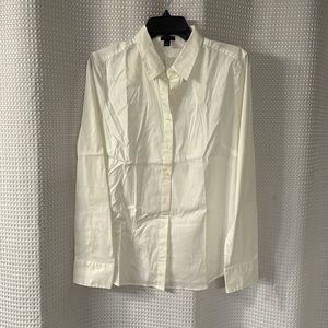 Ann Taylor white button up with stretch size 14 NWT!